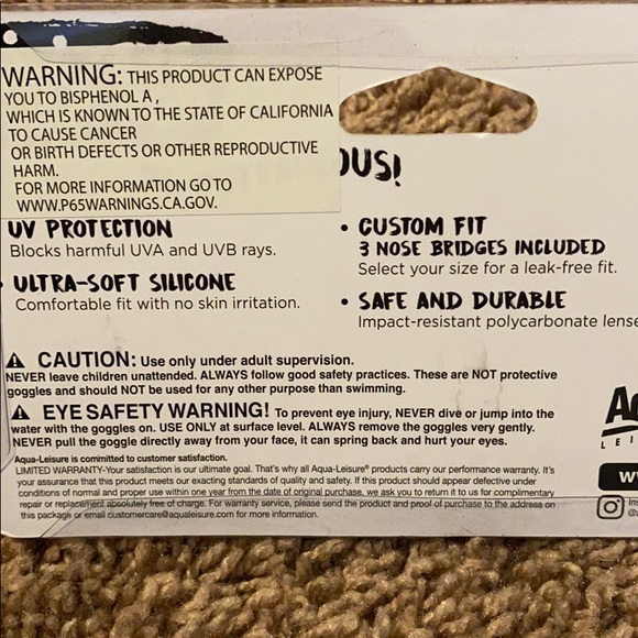 Ages 7+ or 12+ glitter or black goggles UV protect - Picture 3 of 6